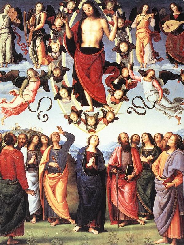 PERUGINO, Pietro The Ascension of Christ af oil painting image